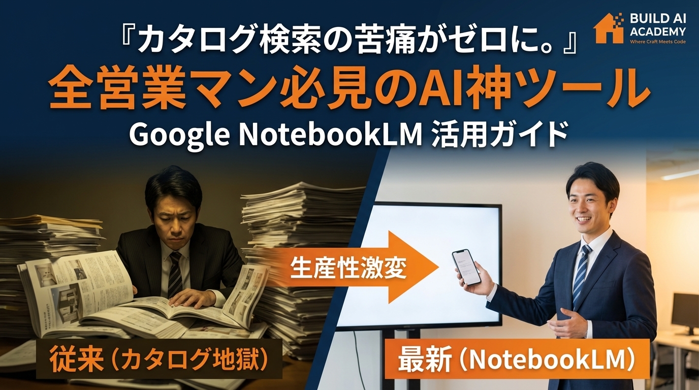 カタログ検索の苦痛がゼロに！Google NotebookLM活用ガイド