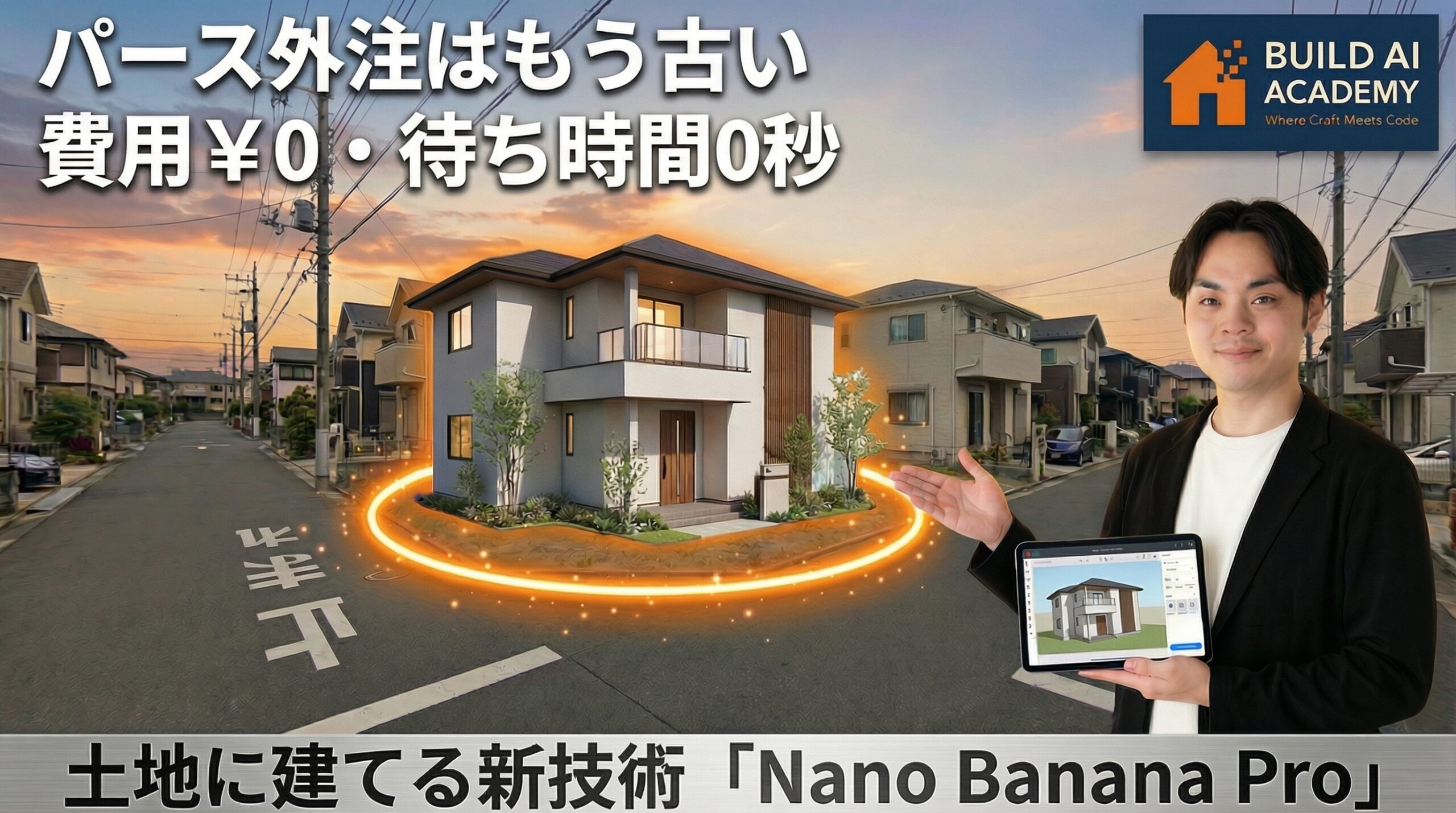 NanoBanana Proを使って土地にパースを建てる方法
