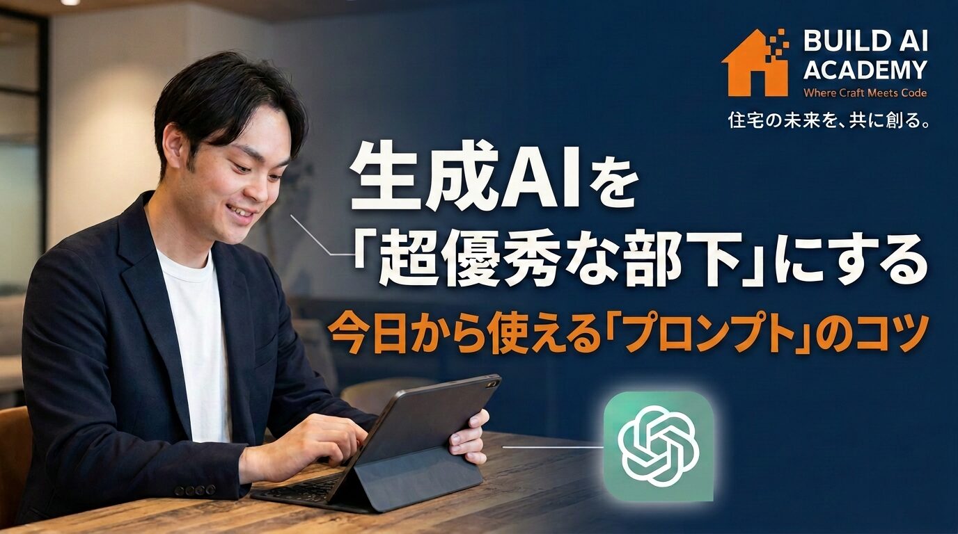 【生成AIを「超優秀な部下」にする】今日から使える「プロンプト」のコツ