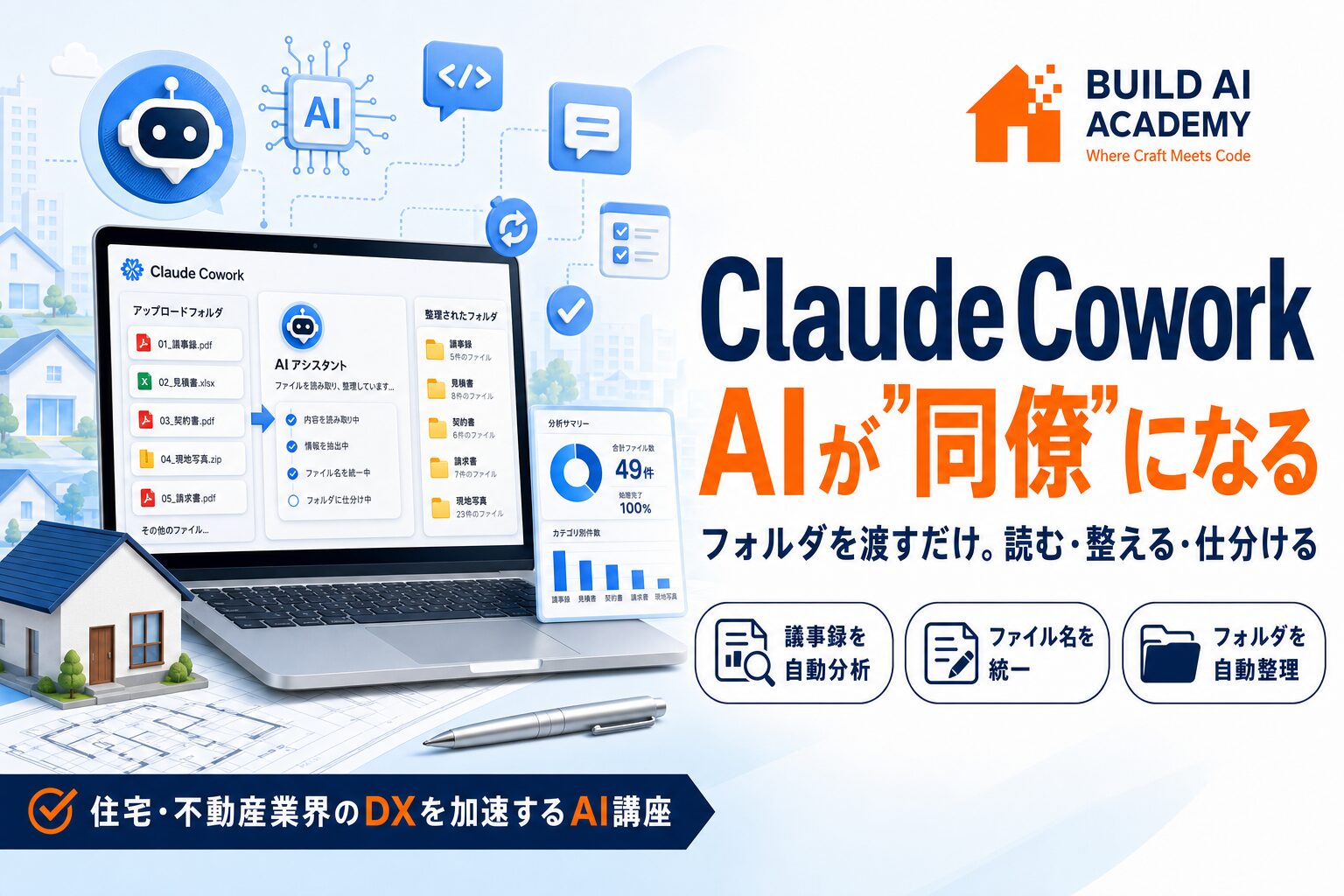 Claude Cowork Alが同僚”になる フォルダを渡すだけ。読む・整える・仕分ける